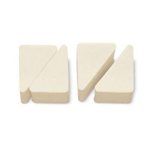 [11861 37893] 4 ESPONJAS MAQUILLAJE PARTIBLES - 3 CLAVELES