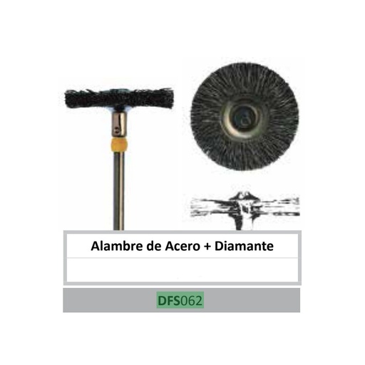 [DFS062] RUEDA DE CEPILLO DE ALAMBRE, PU: 1 UD - DFS DIAMON