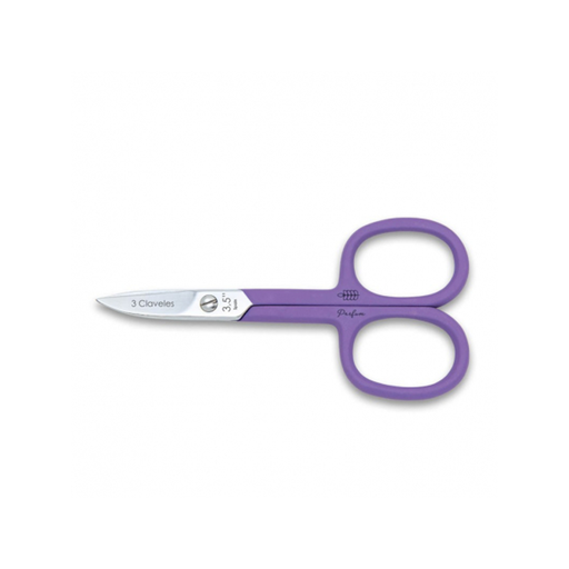 [80566] TIJERA UÑAS CURVA PARFUM LAVANDA - 3 CLAVELES