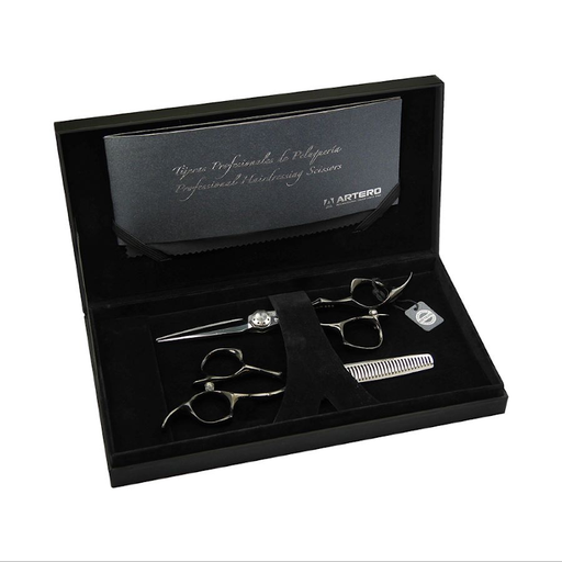 [L68] SET TIJERAS VINTAGE CORTE + ESCULPIR - ARTERO
