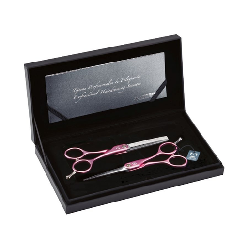 [L80] SET TIJERAS SYMETRIC PINK CORTE + ESCULPIR - ARTERO