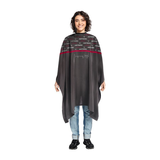 [W572] CAPA NEGRA CORTE ESTAMPADO CORPORATIVO - ARTERO