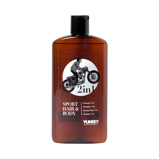 [50240] CHAMPÚ 2 EN 1 BARBER STYLE 380ML - YUNSEY