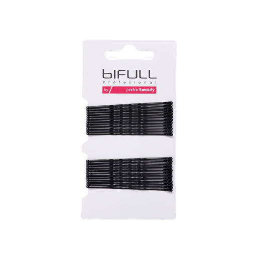 [BFUTI45335 39986] CARTÓN 24UD HORQUILLAS CLIP ONDULADO NEGRAS 59MM - BIFULL