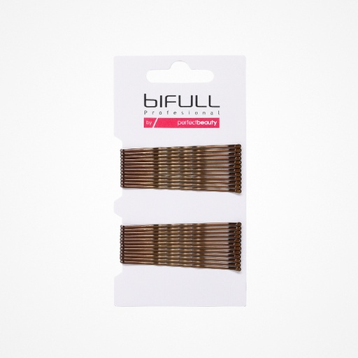 [BFUTI45336 39987] CARTÓN 24UD HORQUILLAS CLIP ONDULADO BRONCE 59MM - BIFULL