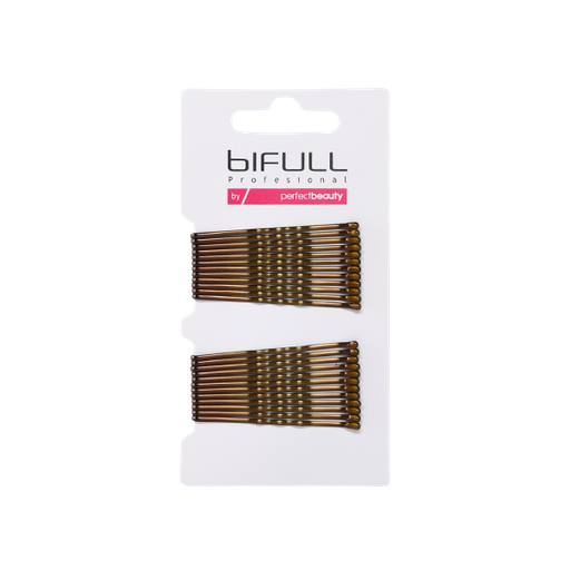 [BFUTI45338 39989] CARTÓN 24UD HORQUILLAS CLIP ONDULADO BRONCE 51MM - BIFULL