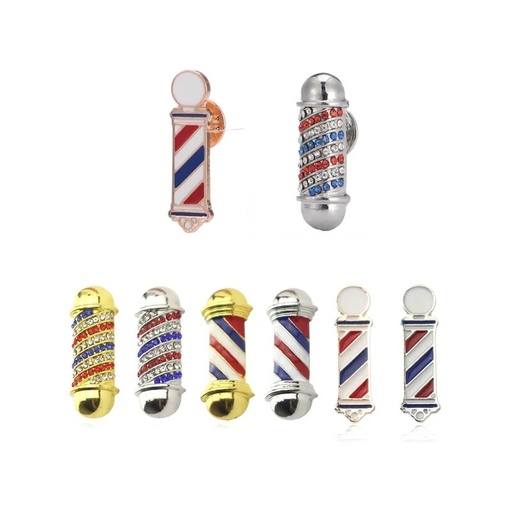 [V-05] PINES DE SOLAPA PARA BARBEROS COLORES SURTIDOS - CUTTHOR