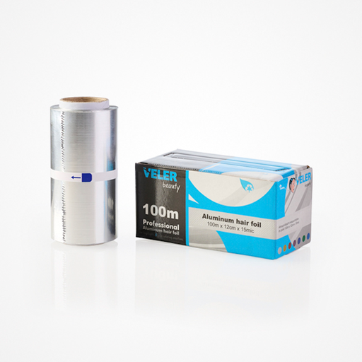 [VBDES01036 41733] ROLLO PAPEL ALUMINIO SILVER 100M - VELER BEAUTY
