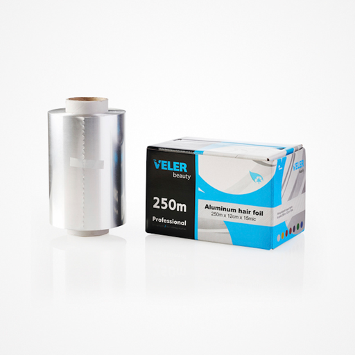 [VBDES25012 41736] ROLLO PAPEL ALUMINIO SILVER 250M - VELER BEAUTY