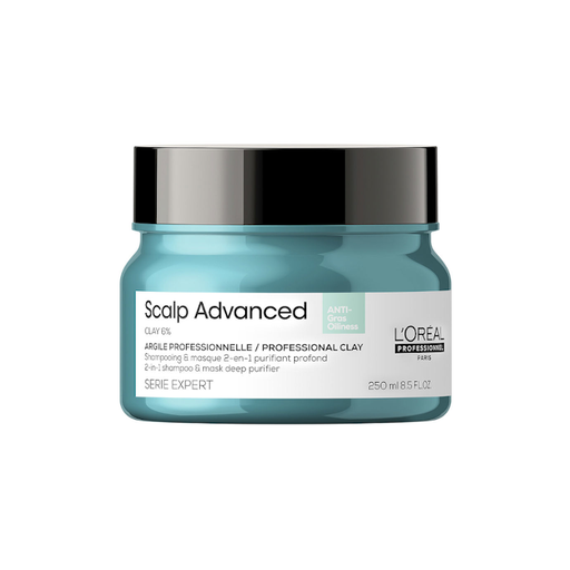 [37756] 2 EN 1 CHAMPU Y MASCARILLA SCALP ADVANCED CLAY PURIFICADOR PROFUNDO 250ML - LOREAL