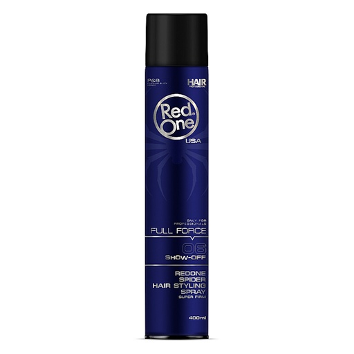 [41915] LACA FIJACIÓN FUERTE FULL FORCE SHOW-OFF 400ML - RED ONE