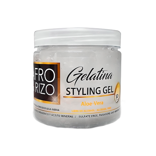 [31352] GEL FIJADOR CON ALOE-VERA 475ML - AFRO & RIZO