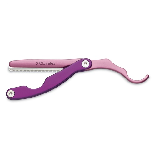 [38030] NAVAJA HOJA INTERCAMBIABLE ROSA - 3 CLAVELES