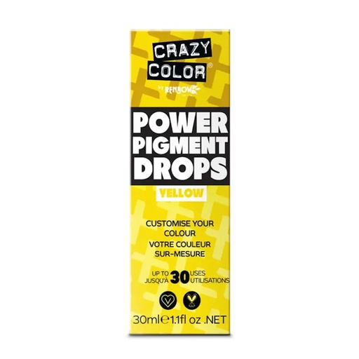 [CC002623 41516] PIGMENTO PURO AMARILLO 30ML - CRAZY COLOR