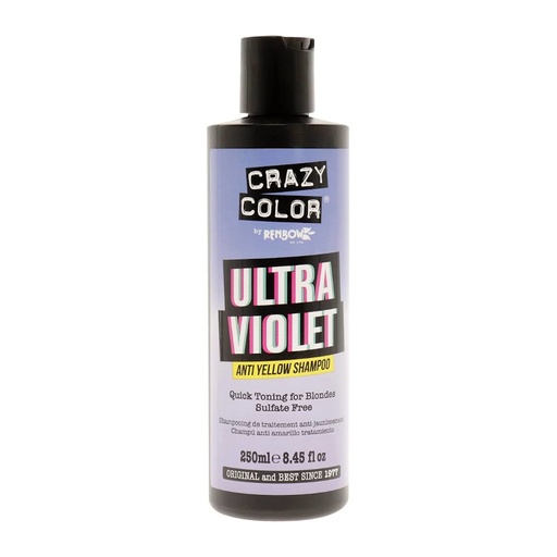 [CC002425 22449] CHAMPU ULTRAVIOLET NO YELLOW 250ML - CRAZY COLOR