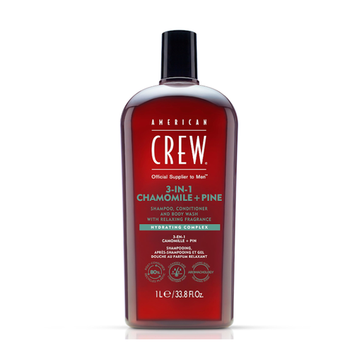 [40923] 3 EN 1 RELAXIN 1000ML CHAMPU/ ACON/ GEL- AMERICAN CREW