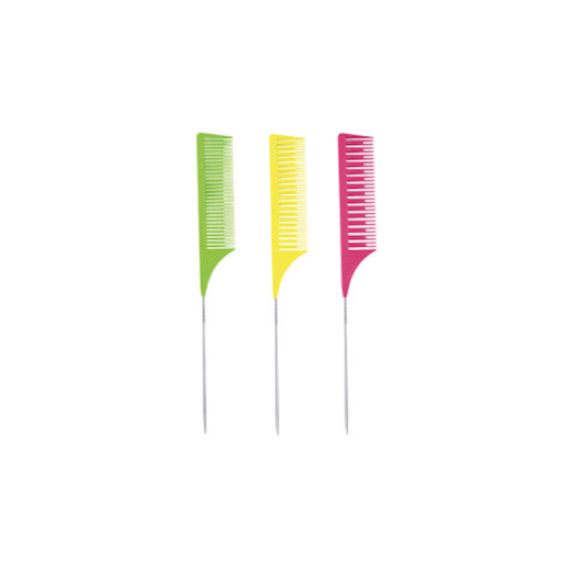 [41220] PEINE MECHAS YELLOW,PINK,GREEN 3UD - WAD