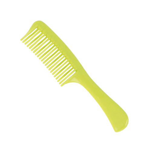 [00408/1] PEINE ESCARPIDOR PÚA CURVADA PEQUEÑA 17.5CM AMARILLO - EUROSTIL