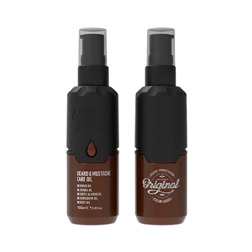 [NMN-143-OIL] ACEITE BARBA Y MOSTACHO 100ML - NISHMAN