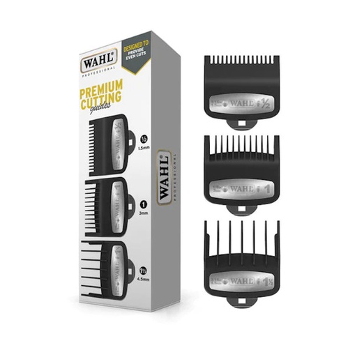 [03354-5001  ART16309] PACK 3 PEINES MEDIOS PREMIUM 0.5/1/1.5 - WAHL