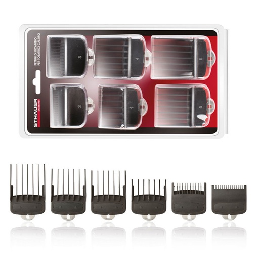 [402.017] PACK 6 PEINES CALIBRO 50 ZERO LITHIUM - XANITALIA