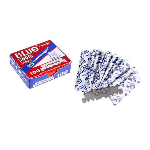 [H0504105] CAJA 100 CUCHILLAS PARTIDAS - BLUE SWORD