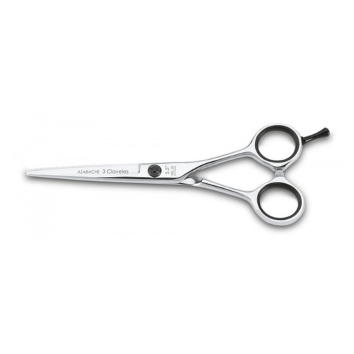 [12791  38059] TIJERA 5.5" FILO NAVAJA AZABACHE - 3 CLAVELES