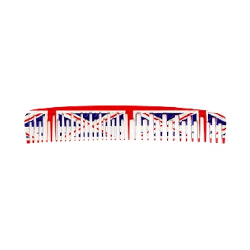 [ZZPEI44489 31112] PEINE DOBLE PUA RECTA UNION JACK LINE Nº4 - ZZ MEN