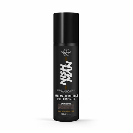[NM-MR100-DAR] SPRAY COLOR DARK BROWN MAGIC 100ml - NISHMAN