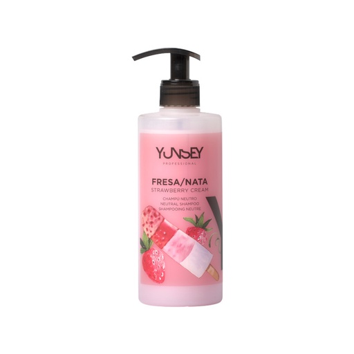 [50496] CHAMPÚ NEUTRO FRESA Y NATA 400ml - YUNSEY