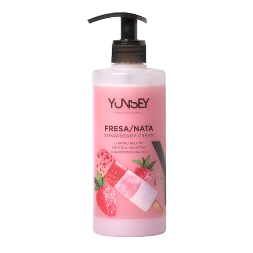 [507830001200] CHAMPÚ NEUTRO FRESA Y NATA 1 LITRO - YUNSEY