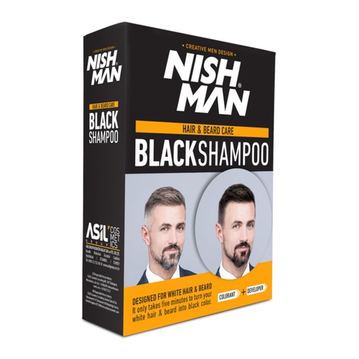 [NMN-194] CHAMPÚ BLACK COLOR SEMIPERMANENTE 200ml - NISHMAN