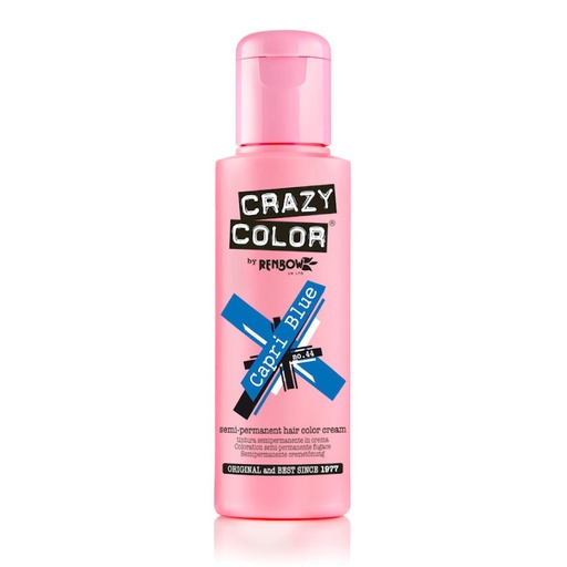 [CC002234] TINTE SEMIPERMANENTE Nº44 CAPRI BLUE 100ml - CRAZY COLOR