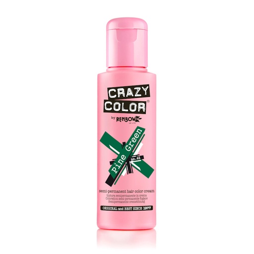 [CC002236] TINTE SEMIPERMANENTE Nº46 PINE GREEN 100ml - CRAZY COLOR