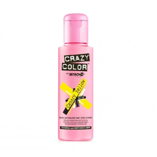 [CC002239] TINTE SEMIPERMANENTE Nº49 CANARY YELLOW 100ml - CRAZY COLOR