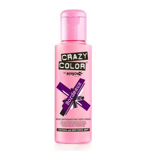 [CC002241] TINTE SEMIPERMANENTE Nº51 BORDEAUX 100ml - CRAZY COLOR