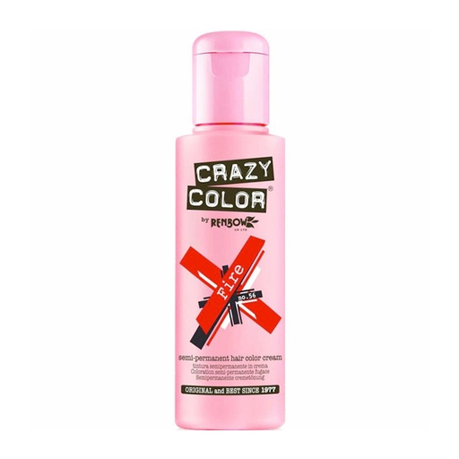 [CC002246] TINTE SEMIPERMANENTE Nº56 FIRE 100ml - CRAZY COLOR
