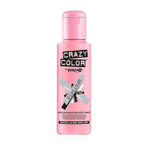 [CC002271] TINTE SEMIPERMANENTE Nº28 PLATINUM 100ml - CRAZY COLOR