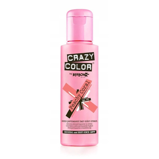 [CC002286 17479] TINTE SEMIPERMANENTE Nº70 PEACHY CORAL 100ml - CRAZY COLOR