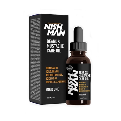 [NMN-153] ACEITE BARBA GOLD ONE 30ml - NISHMAN
