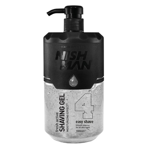[NMN-114-04] GEL AFEITADO N4 TRANS. 1 LITRO - NISHMAN 