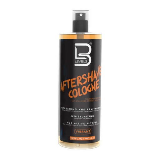 [100212 42447] AFTER SHAVE COLONIA VIBRANT ORANGE 400ML - L3VEL3
