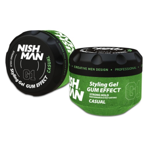 [NMN-105-G1] GEL GUM EFECT G1 CASUAL 300ml VERDE - NISHMAN