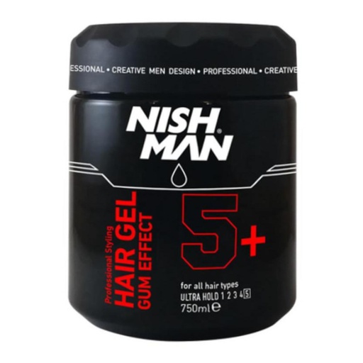 [NMN-136] GEL ULTRA FUERTE 5+ 750ml NEGRO - NISHMAN