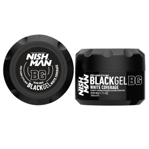 [NMN-164] GOMINA BG BLACK GEL WHITE COVERAGE - NISHMAN