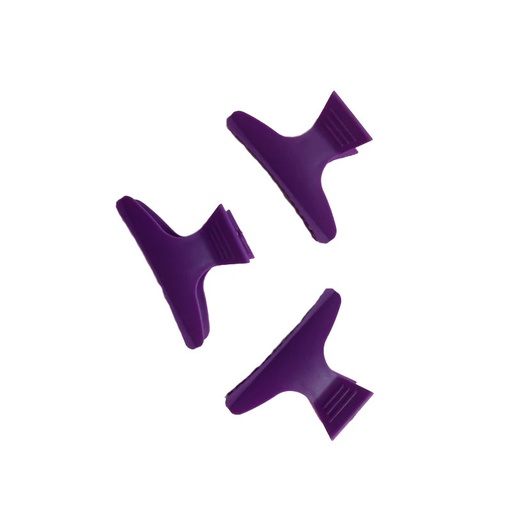 [370.311] CLIPS GRANDES PLASTICO VIOLETA PACK 12 - XANITALIA
