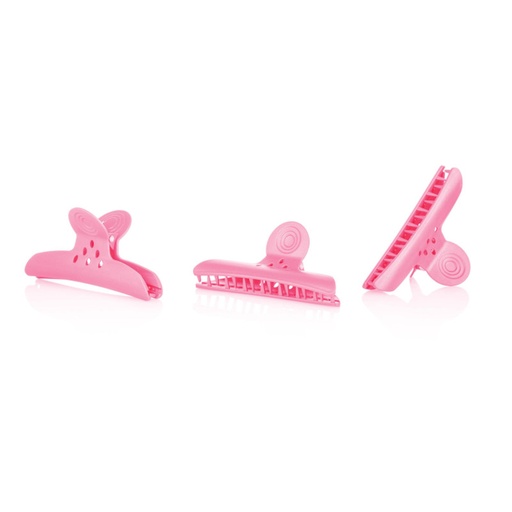 [370.367] CLIPS GRANDES PLASTICO ROSA PACK 4 - XANITALIA