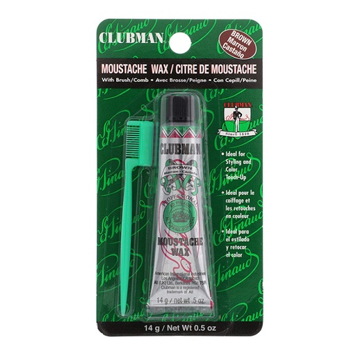 [070624] CERA BIGOTE MARRÓN 14g - CLUBMAN PINAUD