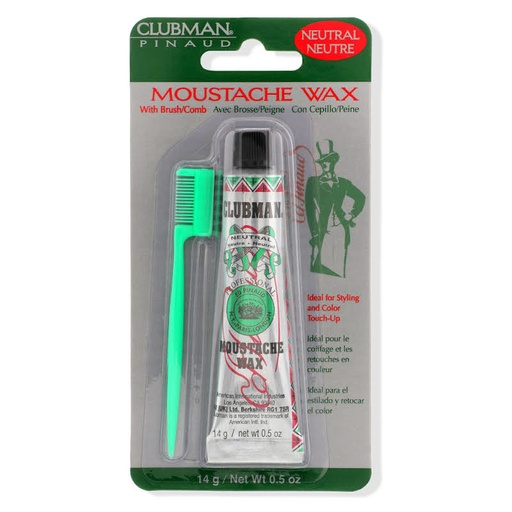 [070639] CERA BIGOTE SIN COLOR 14g - CLUBMAN PINAUD