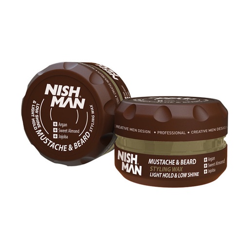 [NMN-133] CERA FIJADORA BARBA&BIGOTE 100ml - NISHMAN